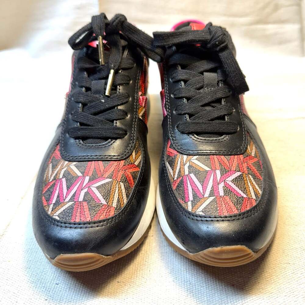 Michael Kors Allie Sig Semi Lux Sneakers Brown Multi